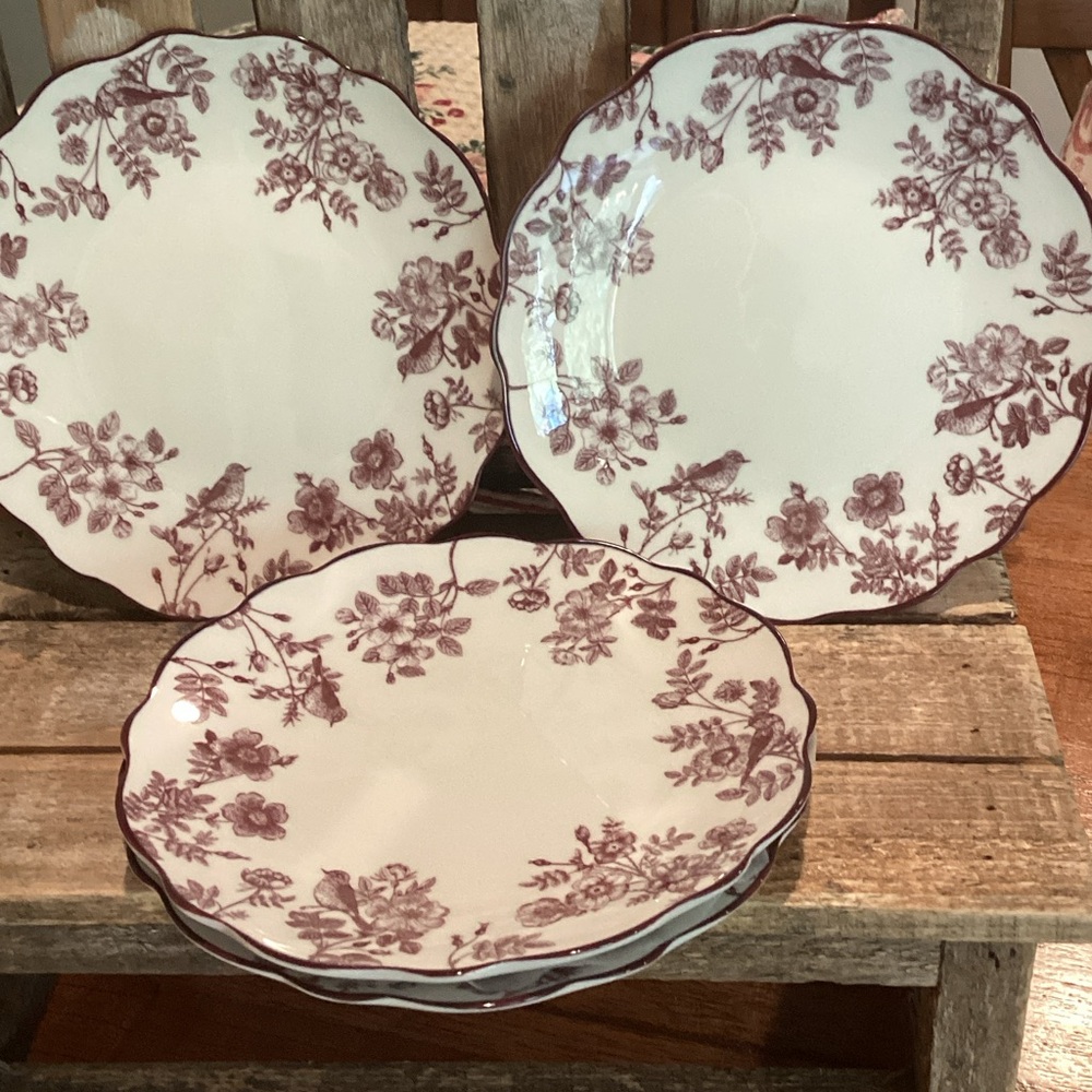 Ceramic Appetizer Plates - set of 4